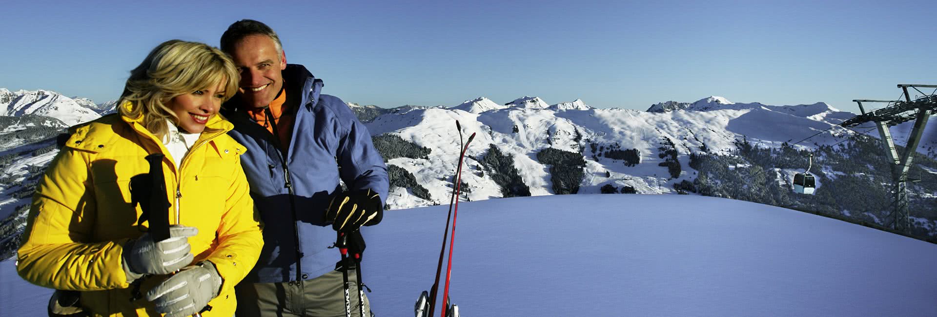 saalbach skiers