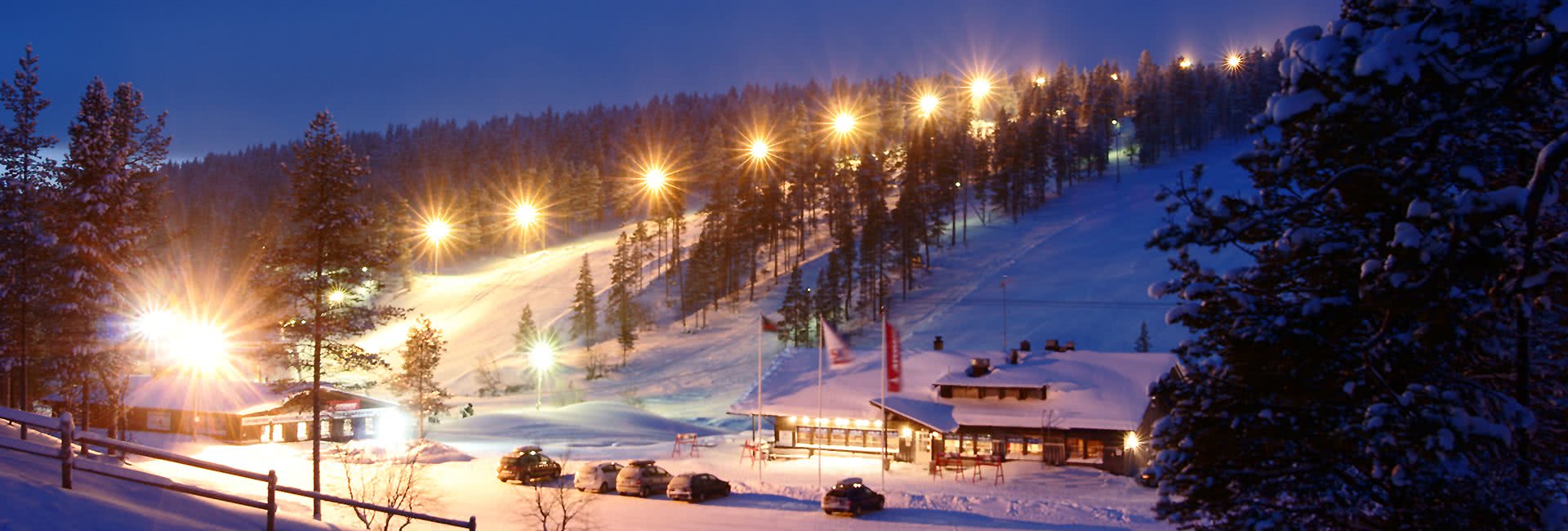 saariselka night skiing