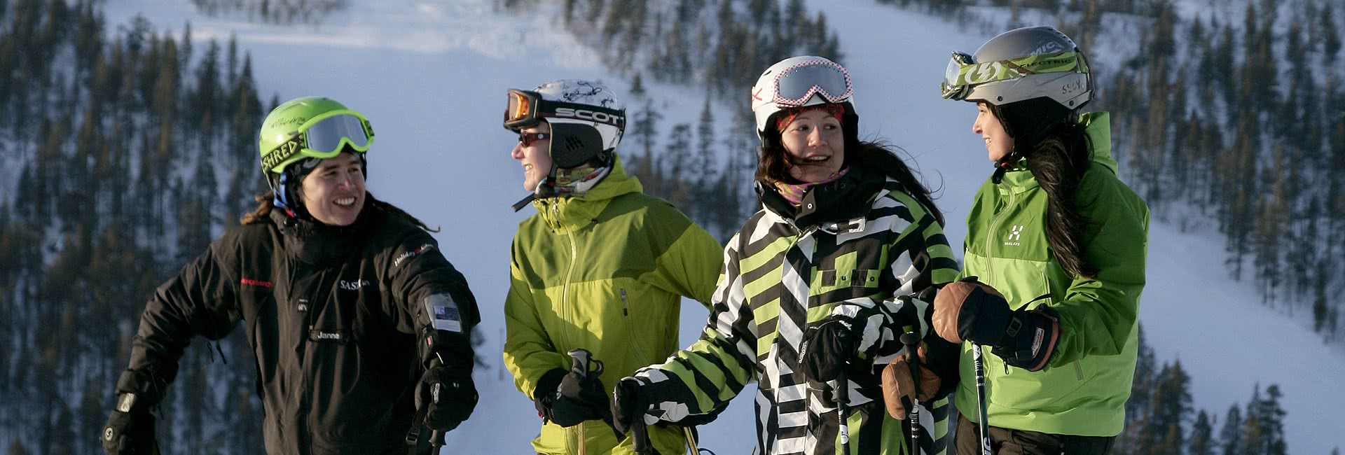 saariselka skiers