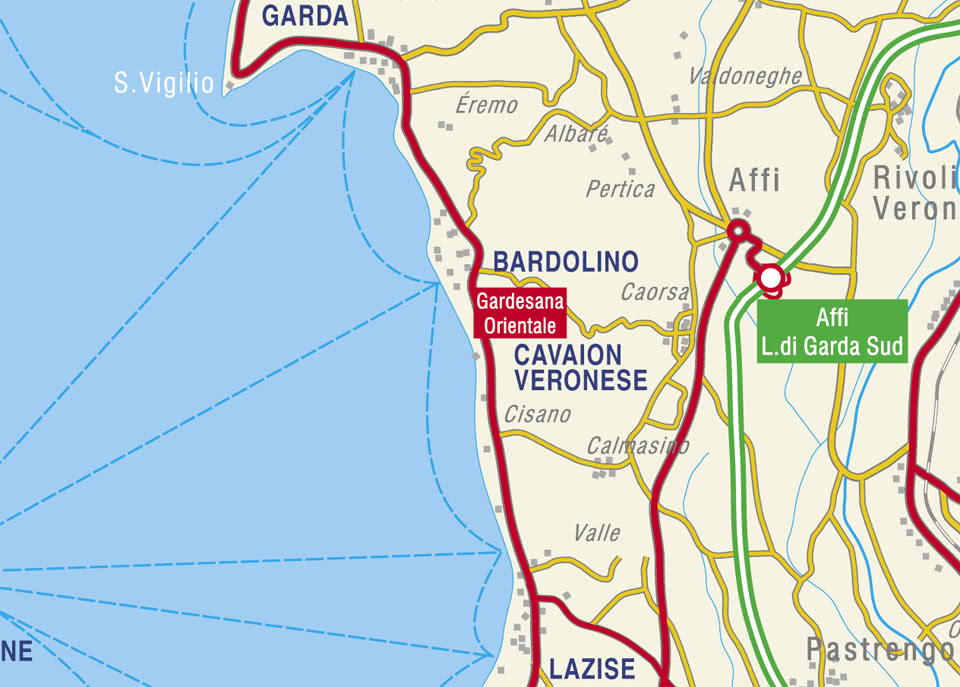 Map Of Bardolino Lake Garda